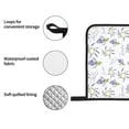 thumbnail image 4 of Daiia Lavender Flowers Pattern Oven Mitts and Pot Holders 4 pcs Set,High Heat Resistant 500 Degree Extra Thicken Long Kitchen Cotton Oven Glove, 4 of 6