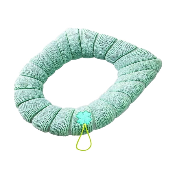 Funda para Asiento de Inodoro, Cojín Grueso, Flexible, Universal, Práctico Tapete para Asiento de Inodoro, Protector para Asiento de Inodoro para Bar, Verde