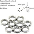 thumbnail image 5 of Fishing Assist Jig Hooks with PE Line, 53pcs Saltwater Jig Fishing Hooks Butterfly Jig Hooks Split Rings, 5 of 5