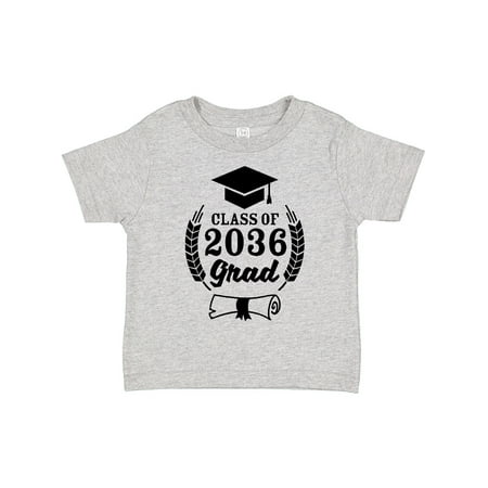 

Inktastic Class of 2036 Grad with Diploma and Graduation Cap Gift Toddler Boy or Toddler Girl T-Shirt