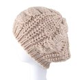 thumbnail image 2 of AYYUFE Fashion Women's Lady Beret Braided Baggy Beanie Crochet Hat Ski Knitted Cap, 2 of 5