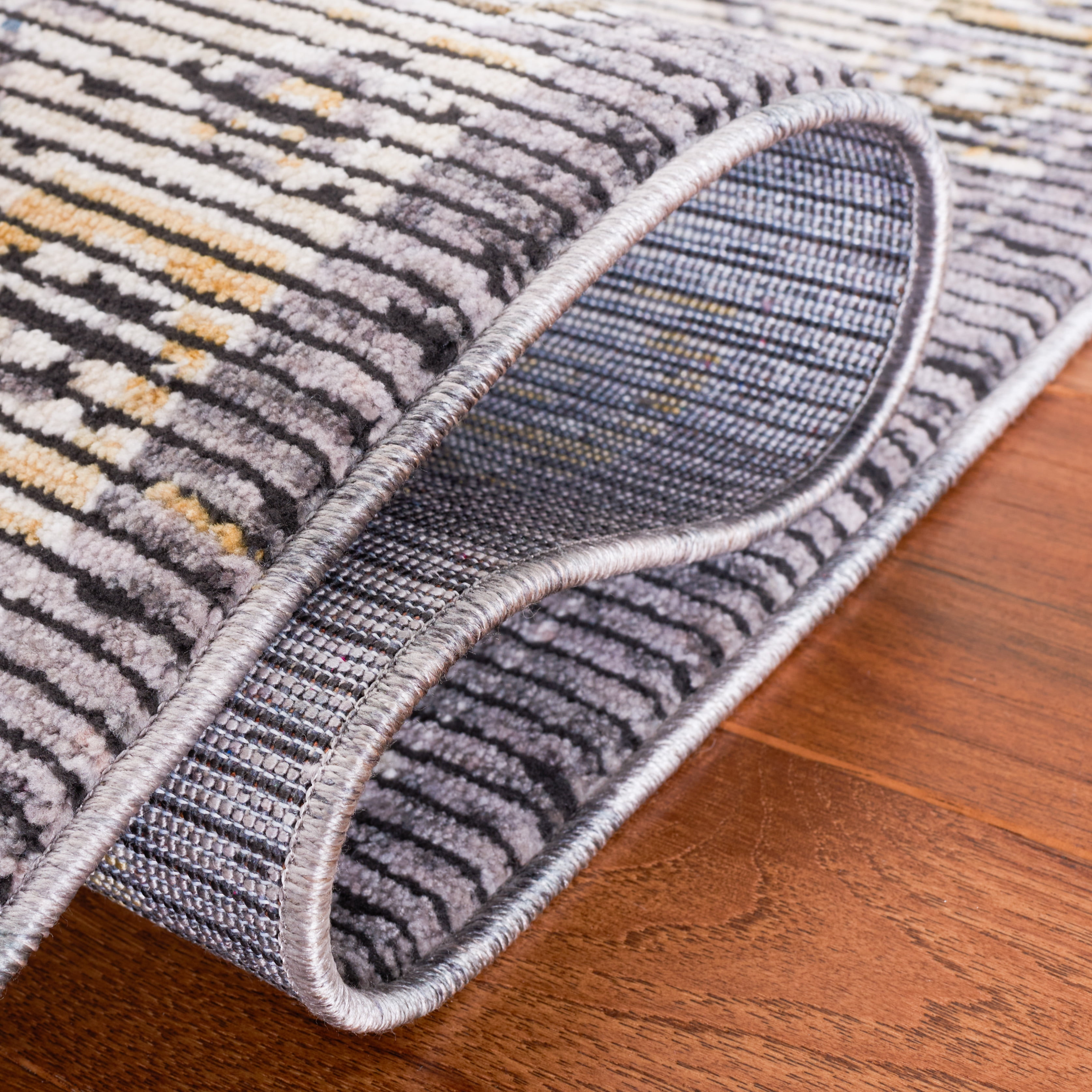 SAFAVIEH Sierra Jonette Geometric Area Rug, Ivory/Grey, 9' x 12'