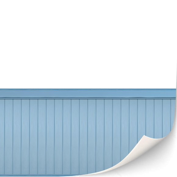TexturKontor 3 Feuilles de Revêtement Mural en Brique Auto-Adhésif pour Maisons de Poupées Échelle 1:12 (Mur à Panneaux de Bois (Bleu Clair))