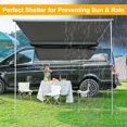 thumbnail image 5 of Yescom Car Side Awning replacement 7.5x7.7 Ft Rooftop Tent UV50+(Only Awning Replacement Fabric Grey）, 5 of 10