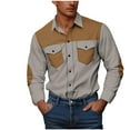 thumbnail image 1 of Sweatshirts for Men - Long Sleeve, Casual Button Down Workwear Shirt for Winter, 1 of 5