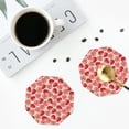 thumbnail image 4 of Kdxio Cute Strawberry Funny Coasters,4 Pcs Leather Coasters,Housewarming Gifts,Protect Furniture from Water Marks Scratch and Damage, 4 of 8