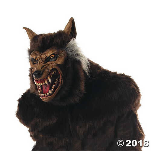 Adult's Werewolf Deluxe Mask - Walmart.com