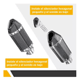 thumbnail image 4 of Escape Silenciador Deportivo Universal Para Moto 38-51mm negro, 4 of 5