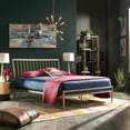 thumbnail image 3 of Weston Home Haverhill Metal Platform Bed, Queen, Gold Finish, 3 of 10
