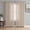 Brown Beige, variant on Sheer Curtains 72 Inches Long 2 Panels Set for Bedroom, Beige Pink Floral Semi Sheer Curtains for Windows, Spring Flowers Voile Window Treatments Rod Pocket Curtain