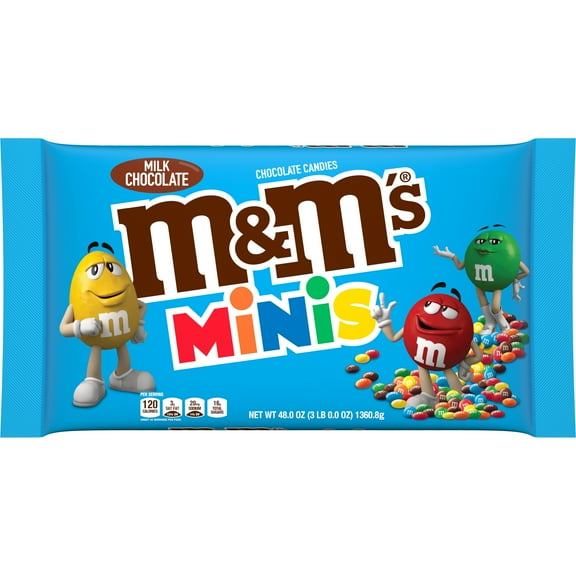 M&M's Minis Milk Chocolate Candy, Bulk Candy - 3 lbs Bag