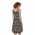thumbnail image 2 of Bloody Zombie Pattern Print Sleeveless Knee Length Dress, Halloween Decorative Fashion Summer Maxi Dress For Women, 2 of 4