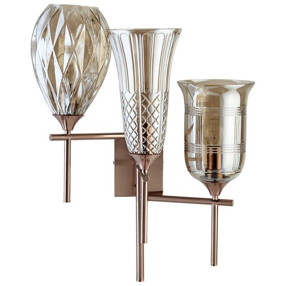 Cyan lighting - Darcey - Three Light Wall Bracket - 20.25 Inches Wide by 27