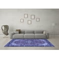 thumbnail image 3 of Ahgly Company Indoor Rectangle Medallion Blue Traditional Area Rugs, 4' x 6', 3 of 4