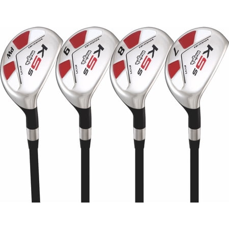 Majek Men's Golf All Hybrid Complete Partial Set, which Includes: #7, 8, 9, PW Senior Flex Right Handed New Utility “A Flex Club
