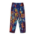 thumbnail image 5 of Bingfone Pajamas For Women,Colorful Fall Leaves Pajama Pants With Pockets-Small, 5 of 9