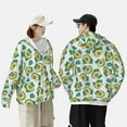 thumbnail image 4 of Gaeub Avocado Sleeping Men's and Women's UPF 50+ Long-Sleeved Sun Protection Clothing, Fishing Shirt Long Sleeve Zip-Large, 4 of 7