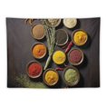 thumbnail image 5 of BCIIG Spices Bowls Roots Tapestry Wall Hanging Unique Style for Home Decor Living Room Bedroom Dorm 50x40inch, 5 of 6