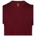 thumbnail image 2 of Polo RL Men's Classic Fit V-Neck Pony T-Shirt (Classic Wine, Medium), 2 of 3