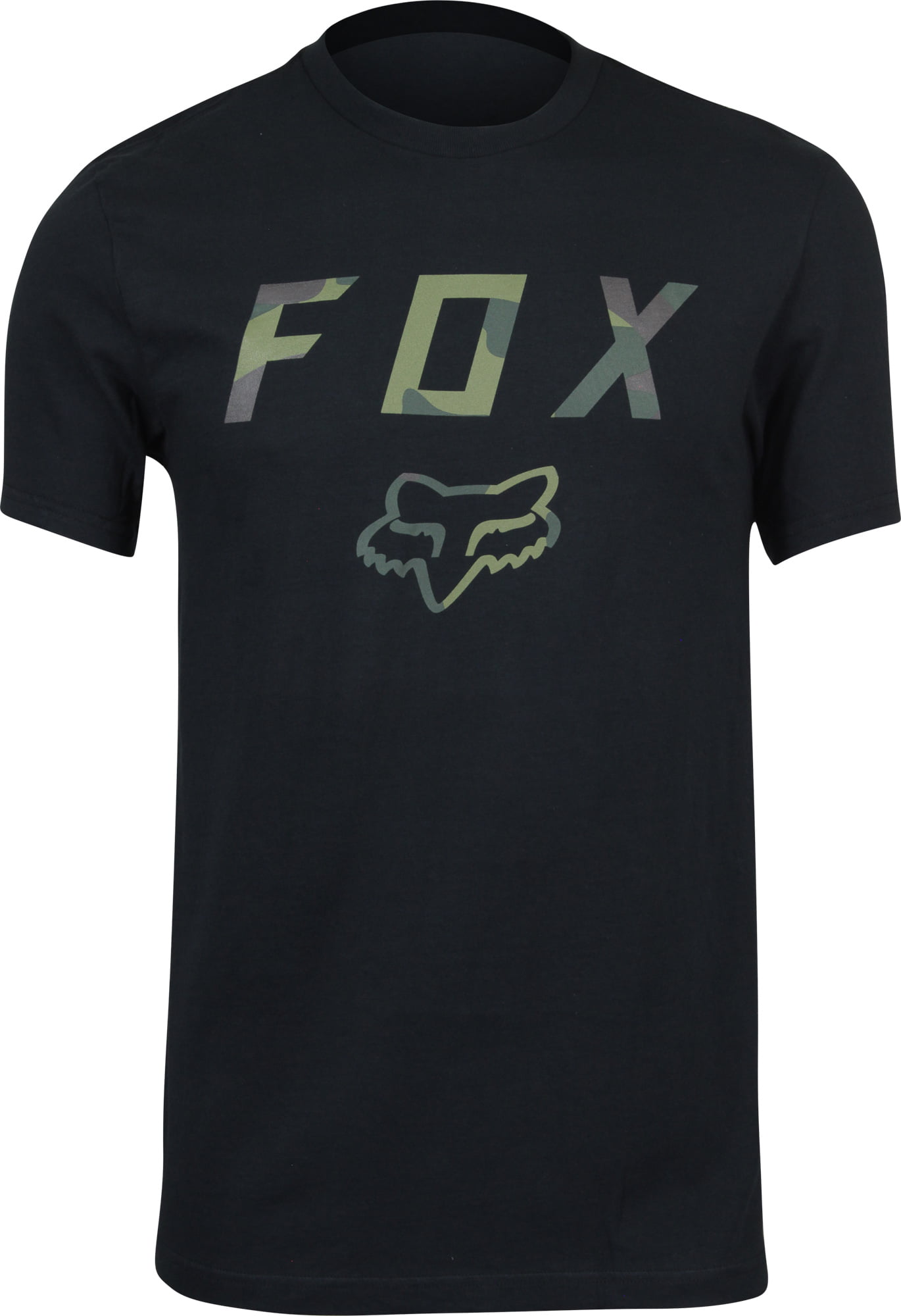 Fox T-Shirt Camo Print Logo Negro 