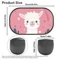 thumbnail image 7 of Yuyamidu Alpaca Sun Shade for Car Window Baby 2 Pack Pink Car Window Shades for Side Window Cute Sunshade for Car Back Window Kids Backseat Sun Visor for Car SUV Truck, 7 of 7