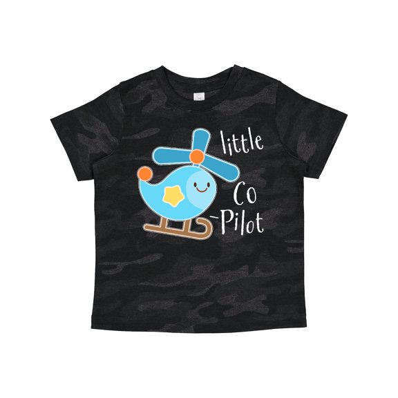 Inktastic Little Co-pilot- Cute Helicopter Boys or Girls Toddler T-Shirt