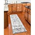 thumbnail image 3 of Unique Loom 3141302 2 ft x 9 ft. 10 in. Salle Garnier Sofia Runner Rug, Gray, 3 of 5