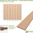 thumbnail image 2 of Ekena Millwork 47"H x 1/4"T Adjustable Wood Slat Wall Panel Kit with 4"W Slats, Alder (contains 11 Slats), 2 of 7