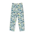 thumbnail image 5 of Balery Floral In Blue print Men's Pajama Pants,Ultra Lightweight Pjs,Lounge Pant-Large, 5 of 9