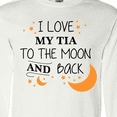 thumbnail image 4 of Inktastic I Love My Tia To The Moon and Back Long Sleeve T-Shirt, 4 of 5