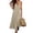 *Khaki, variant on Women's V-Neck Knit Sweater Maxi Dress,Ladies Loose Fit Sleeveless Tunic Dress,Casual Flowy Summer Beach Cover-Up For Women,Black,S-2XL