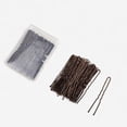 thumbnail image 1 of Épingles à Cheveux en Forme de U Épingles à Cheveux, Épingles à Cheveux Mariée Marron (Brun-60pcs), 1 of 5