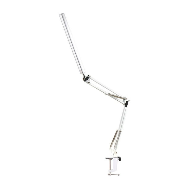 Lámpara de escritorio LED Lámpara de brazo oscilante con abrazadera Lámpara Regulable Cuidado Plata Yuyangstore Lámparas de escritorio