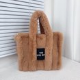 thumbnail image 2 of Bolso Fluffys Señoras Piel Sintética Bolsas Con Asa Superior para Compras, 2 of 7