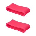 thumbnail image 1 of 2Pcs Pickleball Paddle Grip Band Elastic Badminton Table Tennis Racket Overgrip Handle Silicone Anti-slip Ring Pink Ellipse, 1 of 6