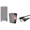 Insten 2-Pack Clear Protector For ZTE Overture 2 (with Free USB cable)