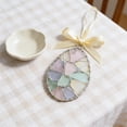 thumbnail image 6 of Handmade Stained Glass Easter Suncatcher, Bunny Carrot Egg Window Hanging Ornament, Acrylic Spring Decor, Festive Easter Gift for Home Window Decor, A, 6 of 6
