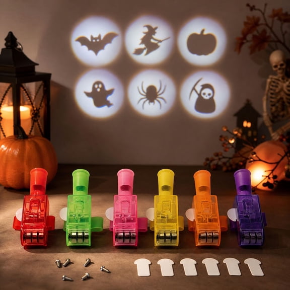 36 Pcs Halloween Projection Finger Lights, LED Light Up Toys Party Favors Bulk for Kids, Goodie Bag Fillers Classroom Prizes Trick or Treat Gifts