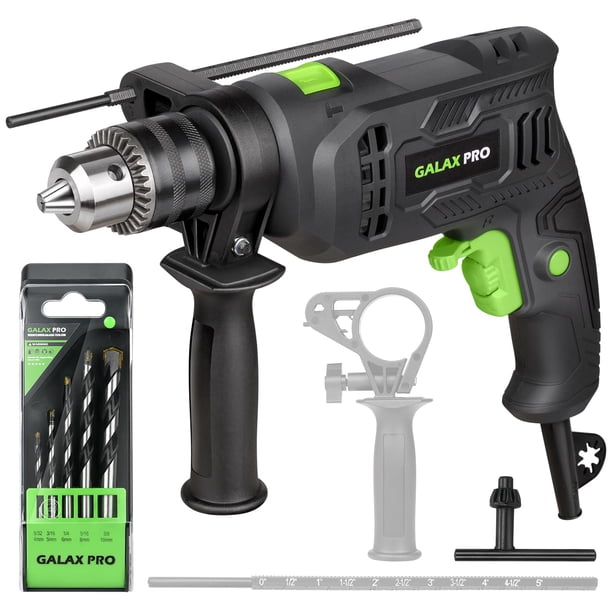 Taladro percutor GALAX PRO, 4,5 A, 0-3000 RPM, 12 velocidades, 1/2 pulgada