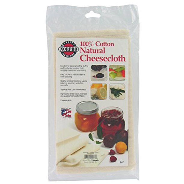 Norpro Natural Cheese Cloth, 2 Sqare Yards