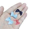 thumbnail image 7 of Uxcell 100Pcs Mini Gingham Ribbon Bow 1" Checkered Fabric Satin Ribbon Bows for Craft DIY Black and White, 7 of 7