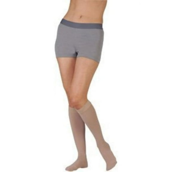 Juzo 3511 Dynamic (Varin) Soft Closed Toe Knee Highs w/Sili Dot Band 5.0- 20-30 Reg Black I