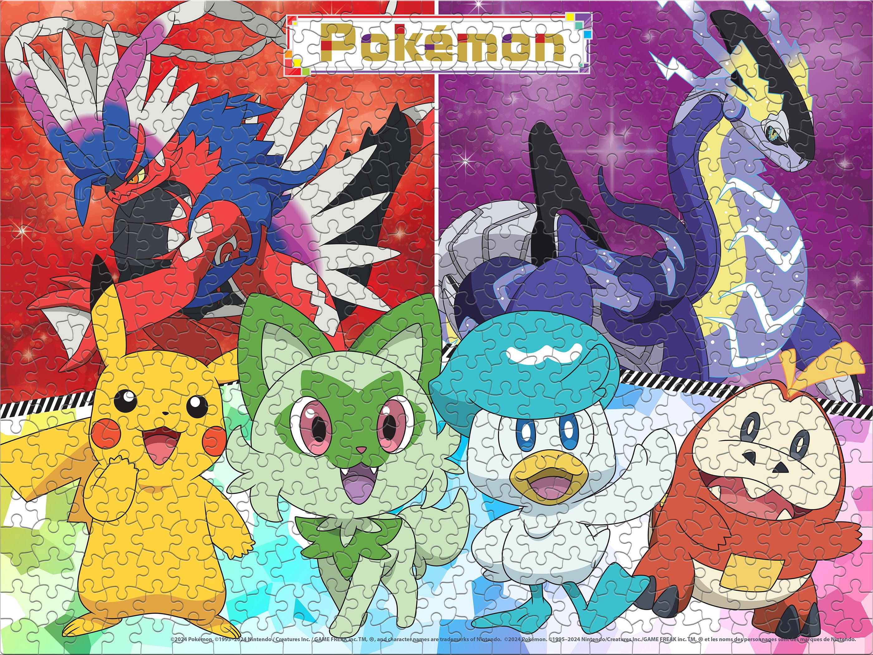 Ceaco 500 Piece Paldea Friends (Pokemon) Interlocking Jigsaw Puzzle