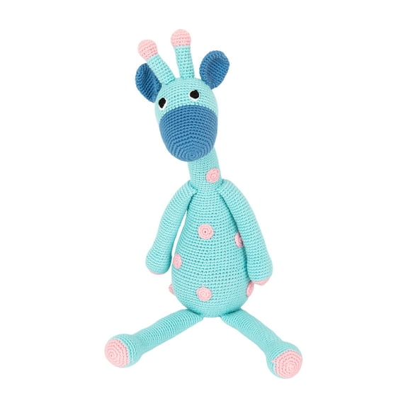 Cuddoll Giraffe Stuffed Organic Cotton Amigurumi Yarn Knit Animal USA Handmade 22/55cm Newborn Perfect Occasion Gift for Kid's on Easter Day
