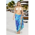 thumbnail image 3 of HAPPY BAY Women's Beachwear Sarong Coverups Bikini Skirt Swimsuit Swim Cover up Summer Wraps Bathing suit Swimwear Beach Wrap Skirts for Women One Size Abstract, Blue, 3 of 5
