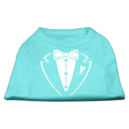 Tuxedo Screen Print Shirt Aqua Sm (10)
