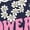 NAVY, variant on Disney - Alice in Wonderland - Stop To Smell Flowers - Women's Short Sleeve Graphic T-Shirt