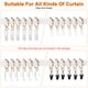 thumbnail image 5 of Uxcell 10-Pack Anillo de Cortina con Ojal 1.5 Pulgadas ID Se Ajusta a Varilla de Cortina de 1/2 Pulgada Anillos de Drapería de Metal Dorado, 5 of 7