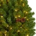 thumbnail image 3 of 5ft. Giant Artificial Christmas Wreath with 280 Warm White Lights and Pine Cones, 3 of 5