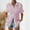 Pink, variant on Women's Summer Solid Color Lapel Short Sleeved Loose Button Shirt